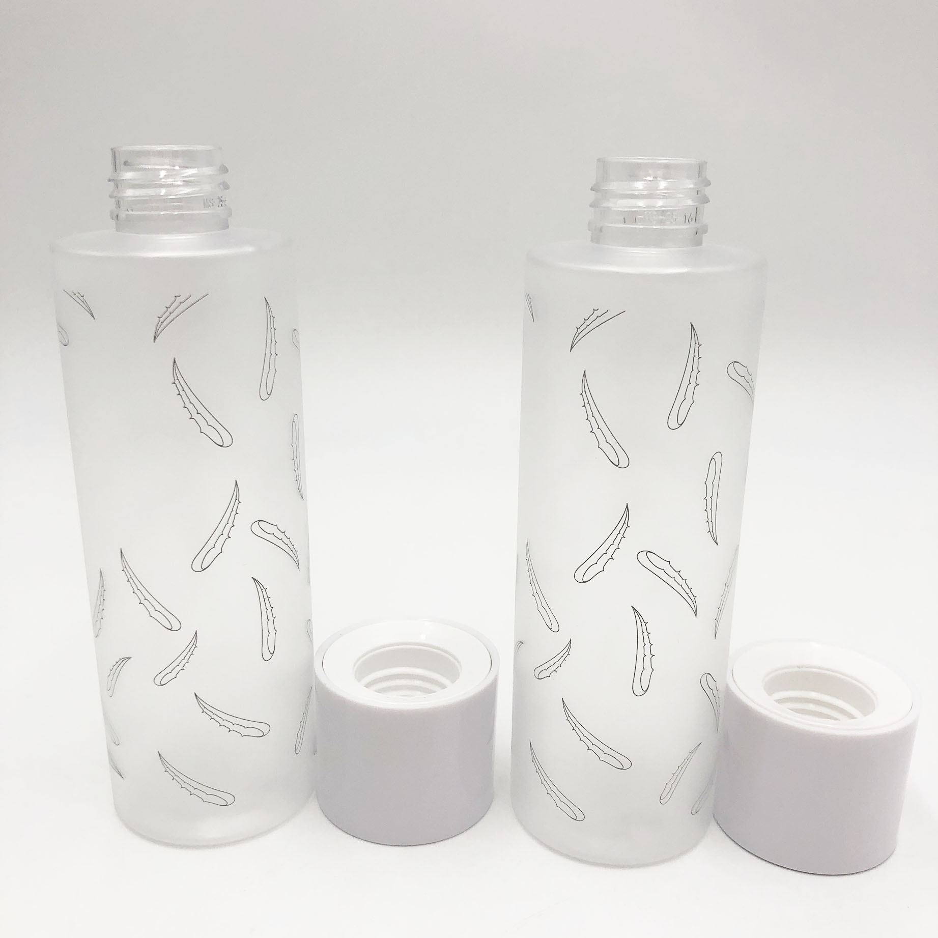 White Screw Cap Packaging Bottles
