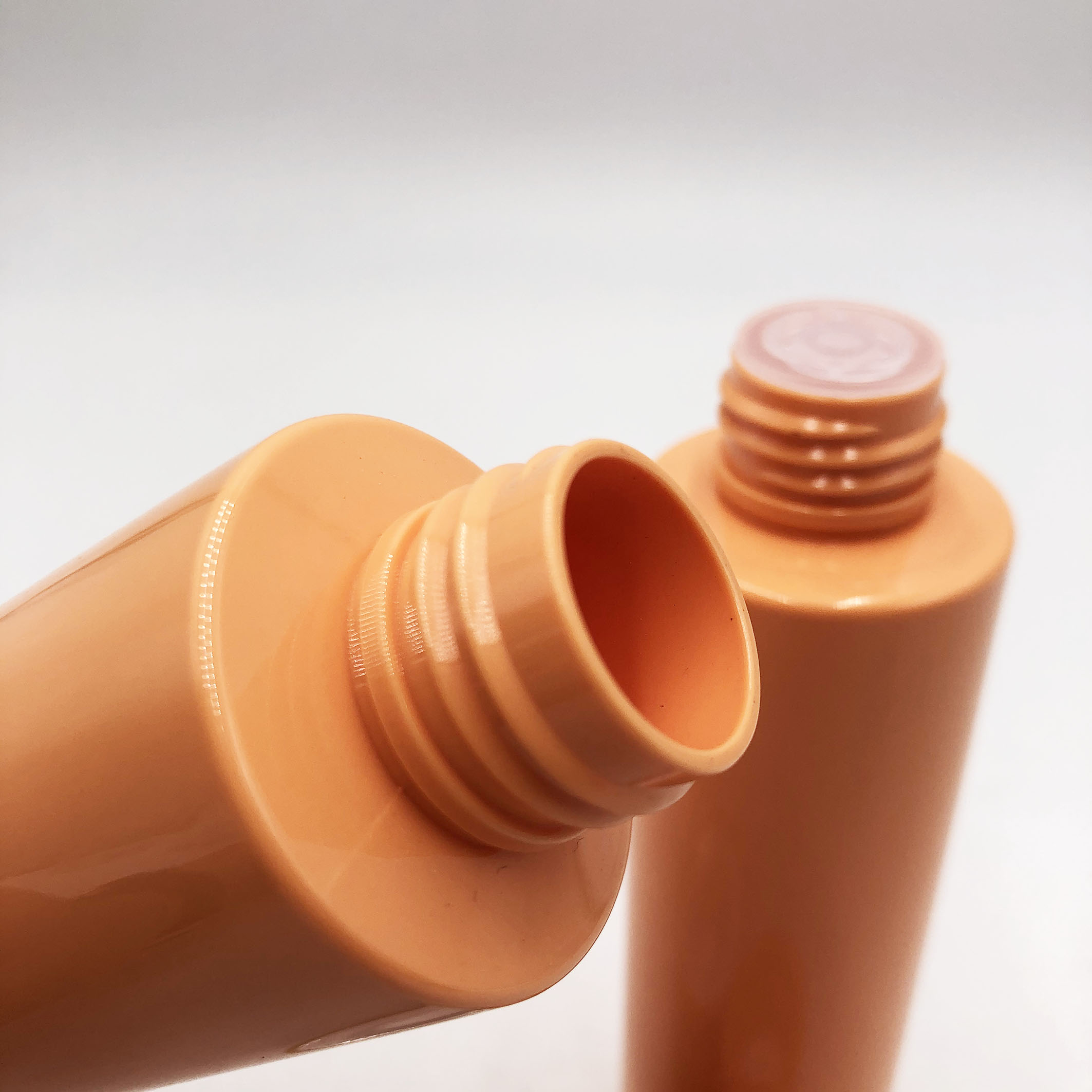 Orange Plastic Cosmetic Bottles Orange Plastic Cosmetic Bottles