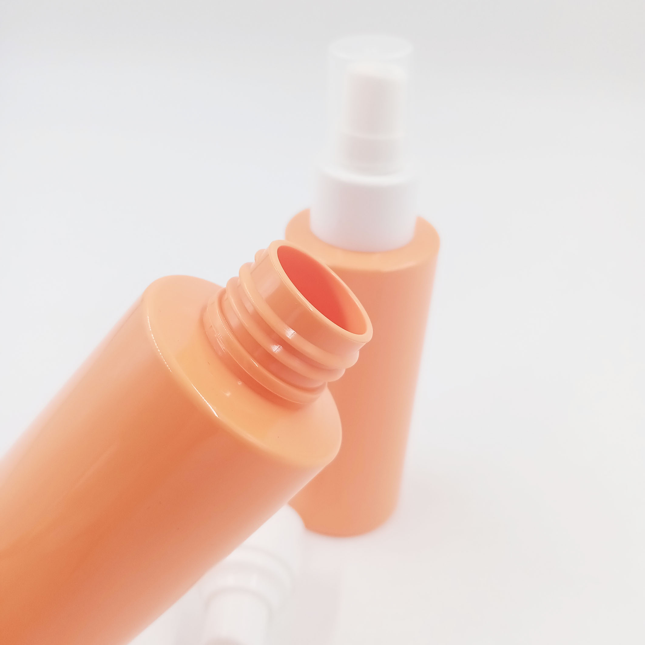 Orange Plastic Lotion Bottles