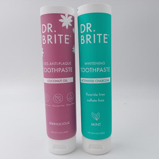 China OEM White Matte Face Wash Tube With Flip Lids Cosmetic Packaging ...